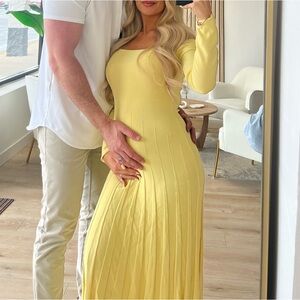 Meshki emmeline long sleeve rib knit dress